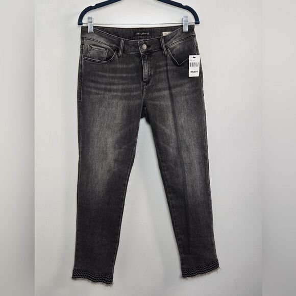 MAVI Ada Boyfriend Jeans w Embriodered Raw Hem Sz 27 or 4/5 - Picture 1 of 10